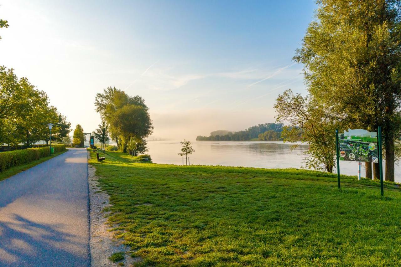 多瑙河河畔露营地及旅馆 Au an der Donau 外观 照片